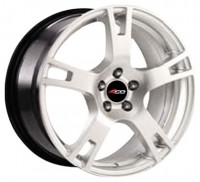 Wheels 4Go 35 R15 W6.5 PCD4x108 ET25 DIA65.1 Silver+Black
