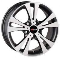 Wheels 4Go 485 R16 W6.5 PCD5x108 ET50 DIA73.1 Silver+Black