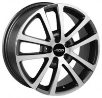 Wheels 4Go 531 R17 W7 PCD5x100 ET45 DIA67.1 Silver+Black