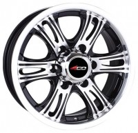 Wheels 4Go 643 R17 W7.5 PCD6x139.7 ET20 DIA110.1 Silver+Black