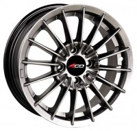 Wheels 4Go 869 R13 W5.5 PCD4x98 ET35 DIA58.6 Silver+Black