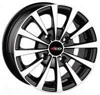 Wheels 4Go 894 R13 W5.5 PCD4x98 ET38 DIA58.6 Silver+Black