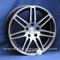 Wheels Aleks 201 R17 W7.5 PCD5x112 ET40 DIA57.1 Silver+Black
