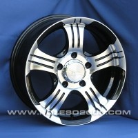 Wheels Aleks 6670 R16 W7 PCD5x139.7 ET30 DIA109 Silver+Black