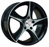 Wheels Alster Frankfurt R17 W7.5 PCD5x100 ET50 DIA56.1 Silver+Black