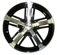 Wheels Carwel 904 R17 W7 PCD5x100 ET45 DIA73.1 Silver+Black