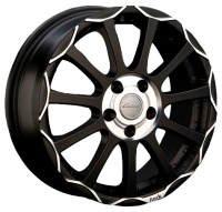 Wheels Catwild R5 R15 W6 PCD4x100 ET45 DIA73.1 Silver+Black