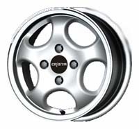 Wheels Crista Optima R14 W6 PCD4x100 ET45 DIA72.6 Silver
