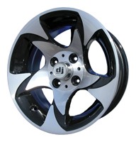 Wheels DJ Wheels 341 R13 W5.5 PCD4x98 ET0 DIA58.6 Silver+Black