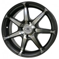 Wheels F&R 275 R16 W7 PCD4x108 ET25 DIA65.1 Silver+Black