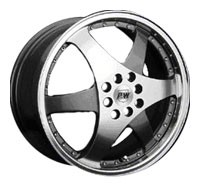 Wheels Forsage P1001 R17 W7 PCD4x100 ET40 DIA73.1 Silver+Black
