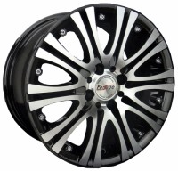 Wheels Forsage P1128 R13 W5.5 PCD4x98 ET35 DIA58.6 Silver+Black