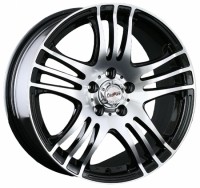 Wheels Forsage P1335 R15 W6.5 PCD4x108 ET38 DIA67.1 Silver+Black