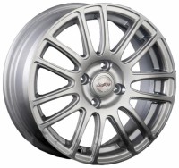 Wheels Forsage P1378 R15 W6 PCD4x108 ET52 DIA63.4 Silver+Black
