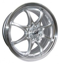 Wheels GR K206A R14 W6 PCD4x100 ET38 DIA73.1 Silver