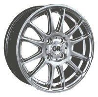 Wheels GR W870 R14 W6 PCD4x100 ET45 DIA73.1 Black