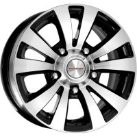 Wheels K&K Falkon R15 W6.5 PCD5x139.7 ET40 DIA98 Diamond Black