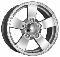 Wheels K&K Camelot R16 W7 PCD5x139.7 ET40 DIA98.1 platinum black