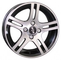 Wheels K&K Cancan R15 W6.5 PCD5x100 ET38 DIA67.1 Black