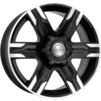 Wheels K&K Rialto R17 W8 PCD6x139.7 ET30 DIA106.1 Diamond Black