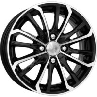 Wheels K&K Romeex R14 W5.5 PCD4x100 ET43 DIA67.1 platinum black
