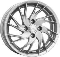 Wheels K&K Elika R14 W5.5 PCD4x100 ET35 DIA67.1 platinum black
