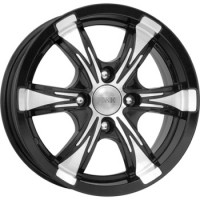 Wheels K&K Blade R14 W5.5 PCD4x108 ET18 DIA65.1 Diamond Black