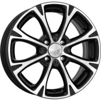 Wheels K&K Blues R15 W6 PCD4x108 ET45 DIA67.1 Diamond Black