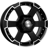 Wheels K&K M56 R16 W7 PCD6x139.7 ET22 DIA107.1 Diamond Black