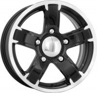 Wheels K&K Angara R15 W6.5 PCD5x139.7 ET40 DIA98 Diamond Black