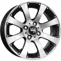 Wheels K&K Arkada R14 W5.5 PCD4x98 ET18 DIA0 Diamond Black