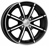 Wheels K&K Sportline R14 W6 PCD4x100 ET40 DIA67.1 Diamond Black