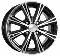 Wheels K&K Attika R14 W5.5 PCD4x114.3 ET43 DIA69.1 Diamond Black