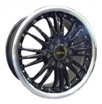 Wheels Kosei Concepto Gamma E R14 W5 PCD4x100 ET45 DIA73.1 Silver+Black