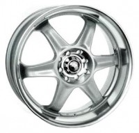 Wheels Kosei Hexa R15 W6.5 PCD4x108 ET35 DIA73 Silver