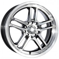 Wheels Kyowa KR502 R17 W7.5 PCD5x100 ET40 DIA73.1 Silver+Black