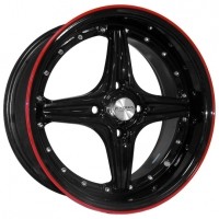 Wheels Kyowa KR664 R15 W7 PCD4x100 ET38 DIA67.1 JRBK