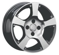 Wheels LS Wheels BY505 R13 W5.5 PCD4x98 ET35 DIA58.5 Silver+Black