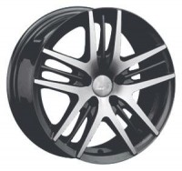 Wheels LS Wheels BY708 R15 W6.5 PCD5x100 ET40 DIA73.1 Silver+Black
