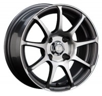 Wheels LS Wheels BY802 R14 W6 PCD4x100 ET40 DIA73.1 Silver+Black
