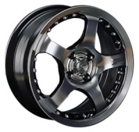 Wheels LS Wheels K208 R15 W6.5 PCD4x100 ET40 DIA73.1 Silver+Black