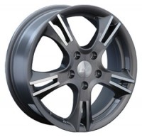 Wheels LS Wheels LS116 R15 W6 PCD5x100 ET55 DIA56.1 Silver+Black