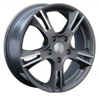 Wheels LS Wheels LS116 R16 W6.5 PCD5x100 ET55 DIA56.1 Silver+Black
