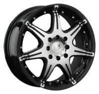 Wheels LS Wheels P1069 R15 W6.5 PCD4x100 ET40 DIA73.1 Silver+Black