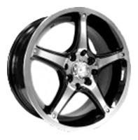 Wheels LS Wheels P1078 R15 W6.5 PCD4x100 ET40 DIA73.1 Silver+Black