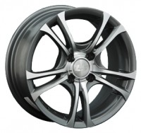 Wheels LS Wheels W304 R14 W6 PCD4x98 ET35 DIA58.5 Silver+Black