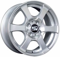 Wheels MSW 15 R14 W6 PCD4x100 ET38 DIA0 Silver