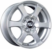 Wheels MSW 15 R16 W6.5 PCD5x114.3 ET16 DIA73.1 Silver