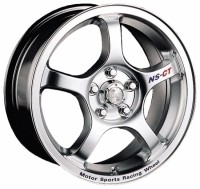 Wheels Racing Wheels H-135 R15 W6.5 PCD4x100 ET40 DIA73.1 Silver