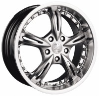 Wheels Racing Wheels H-255 R15 W7 PCD4x100 ET38 DIA73.1 BKFP